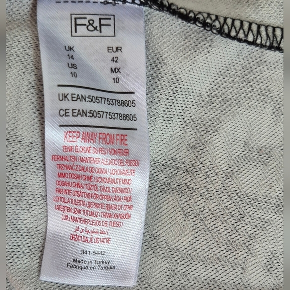 F&F Monochrome Patterned Mini Skirt - Picture 4 of 5